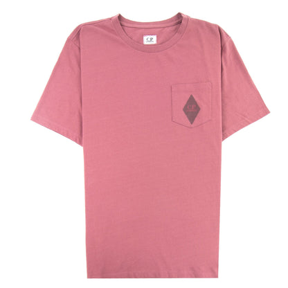 CP Company Diamond Pocket T-shirt Roan Rouge 583