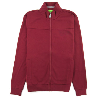 Hugo Boss Zip Up Skaz Funnel Neck Red