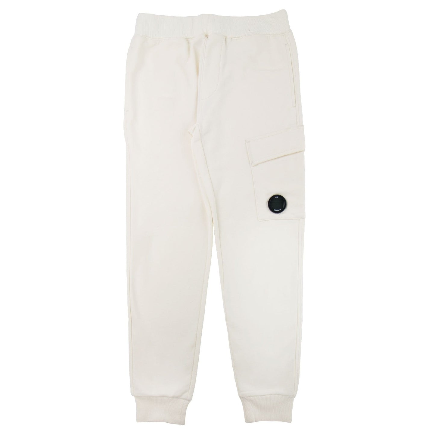 CP Company Diagonal Raised Fleece Lens Sweat Pant Off White 103