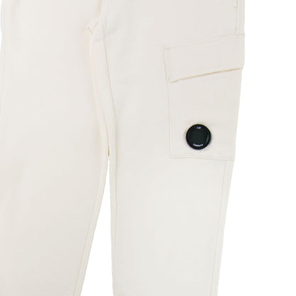 CP Company Diagonal Raised Fleece Lens Sweat Pant Off White 103