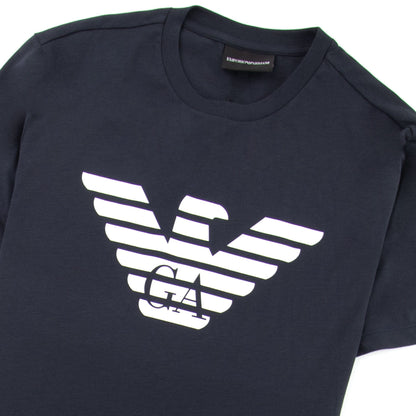 Emporio Armani Chest Eagle Logo T-shirt Navy