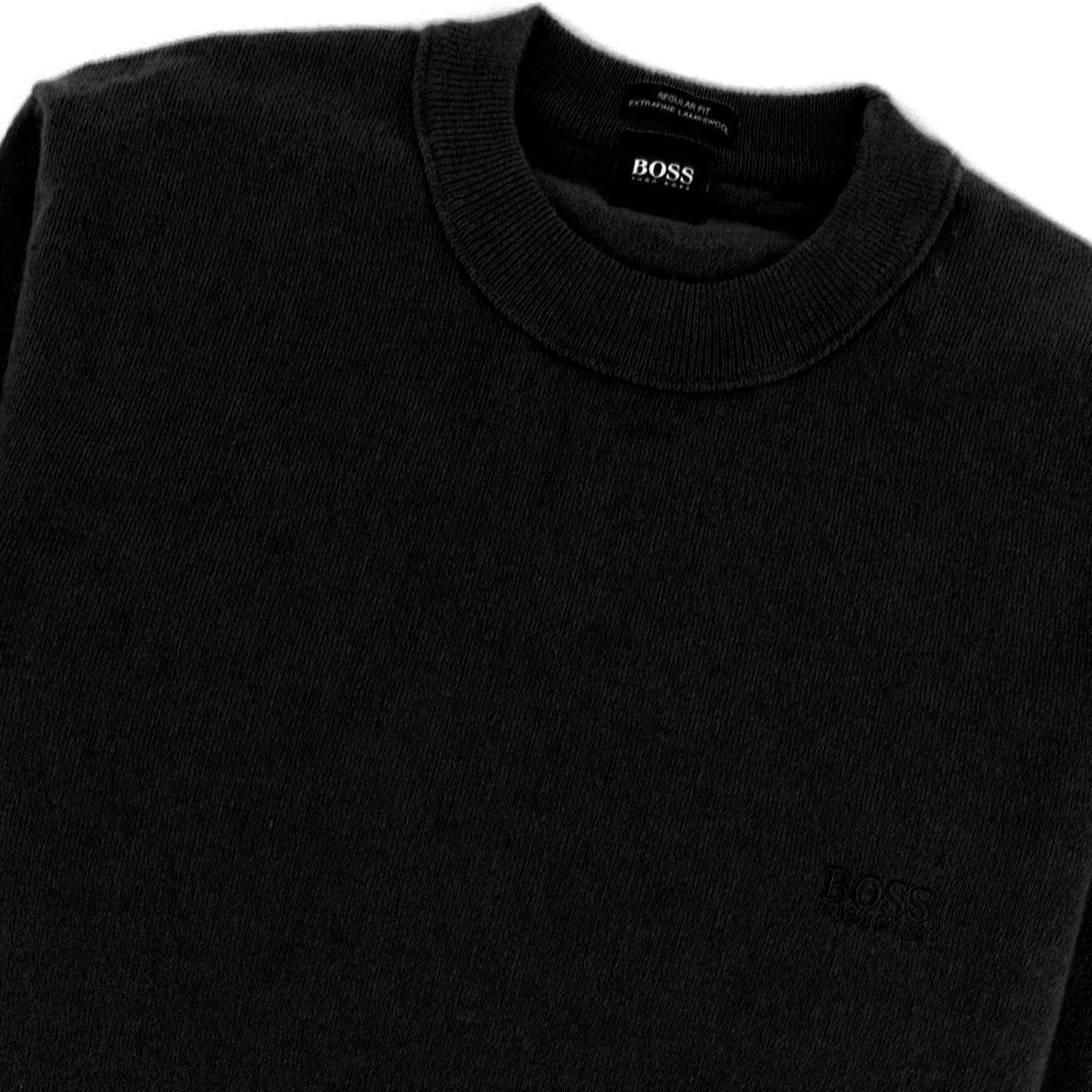 Hugo Boss Bacio Lambswool Sweatshirt Black 001