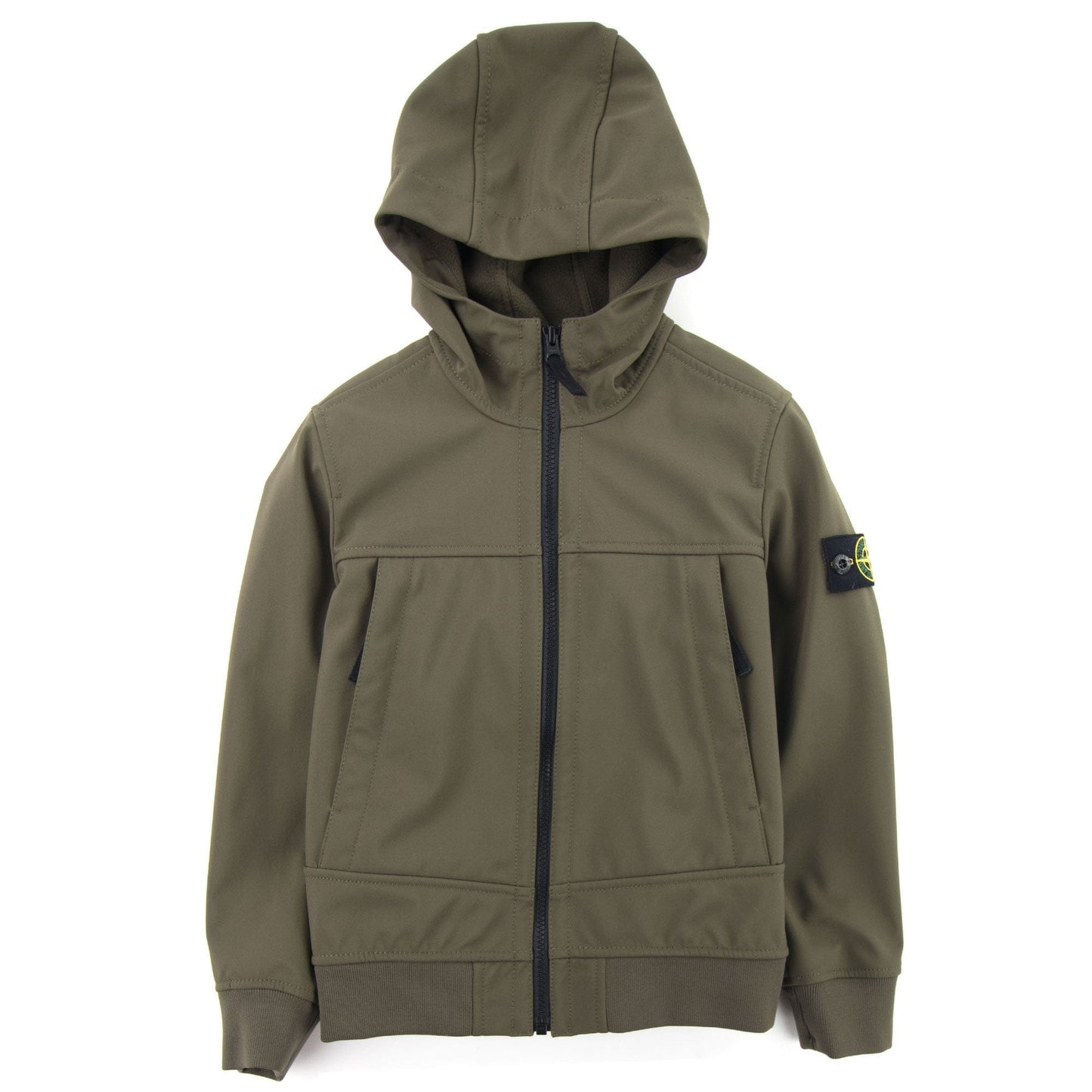 Stone Island Junior Q0130 Soft Shell Jacket Khaki V0054