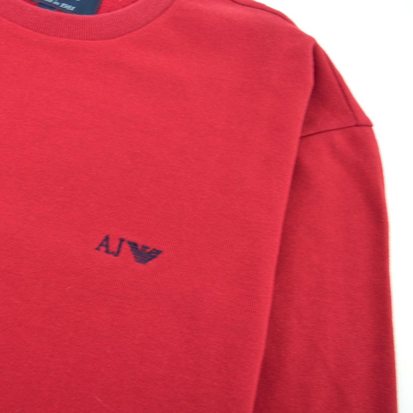 Armani Jeans Basic Logo Crew Sweatshirt Red 4H
