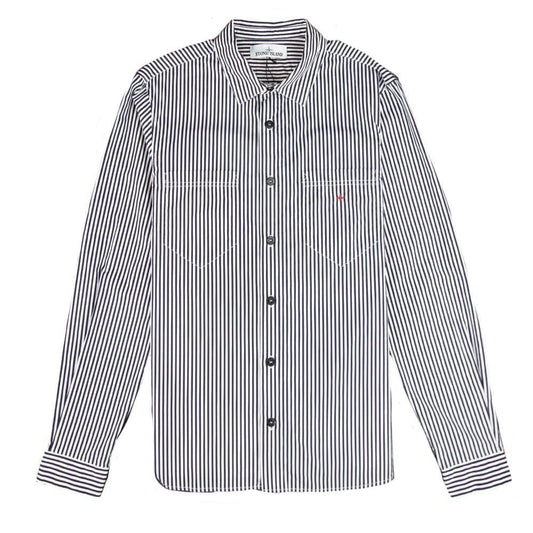 Stone Island Marina Long Sleeve Striped Shirt Blue/white