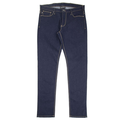 Emporio Armani J06 Slim Yellow Stitch Jeans 'Short Leg' 0941 Denim Blue