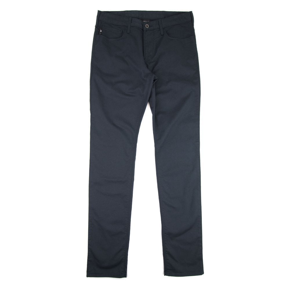 Emporio Armani Armani Jeans J06 Slim Fit Chinos Nero Short Leg Navy 998