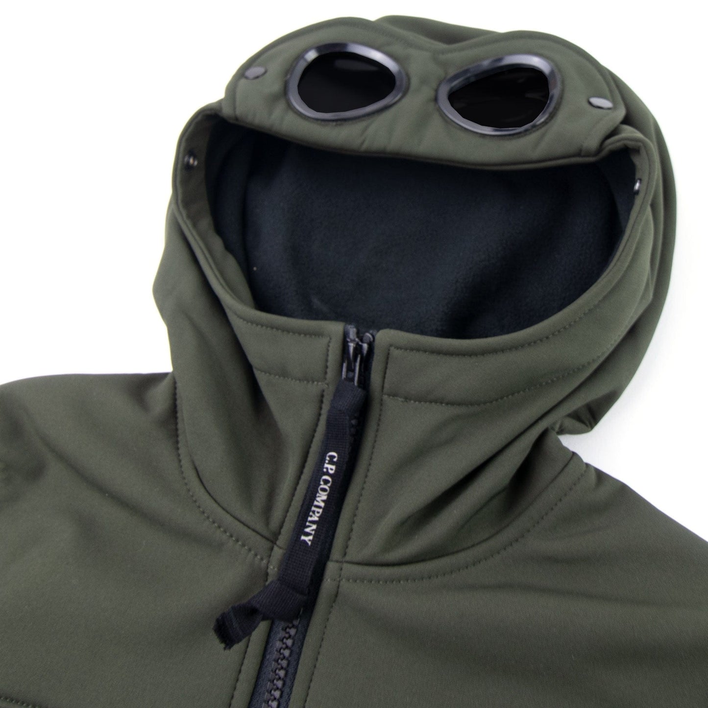 C.P. Company Undersixteen Shell Goggle Hood Jacket Khaki 659