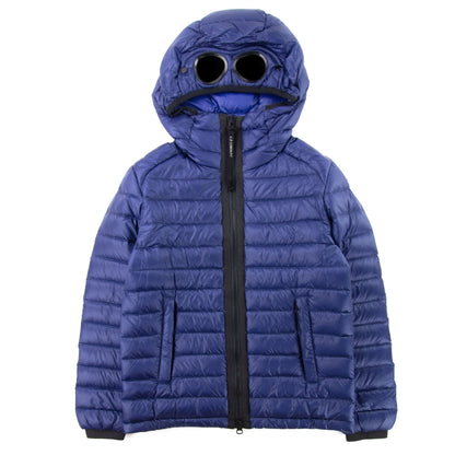 C.P. Company Undersixteen Surf Blue Down Filled Goggle Jacket Navy 878