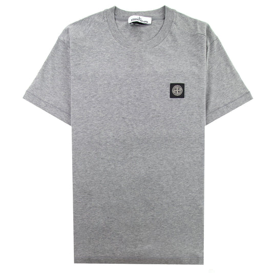 Stone Island 24113 Logo T-shirt Grey V0M64