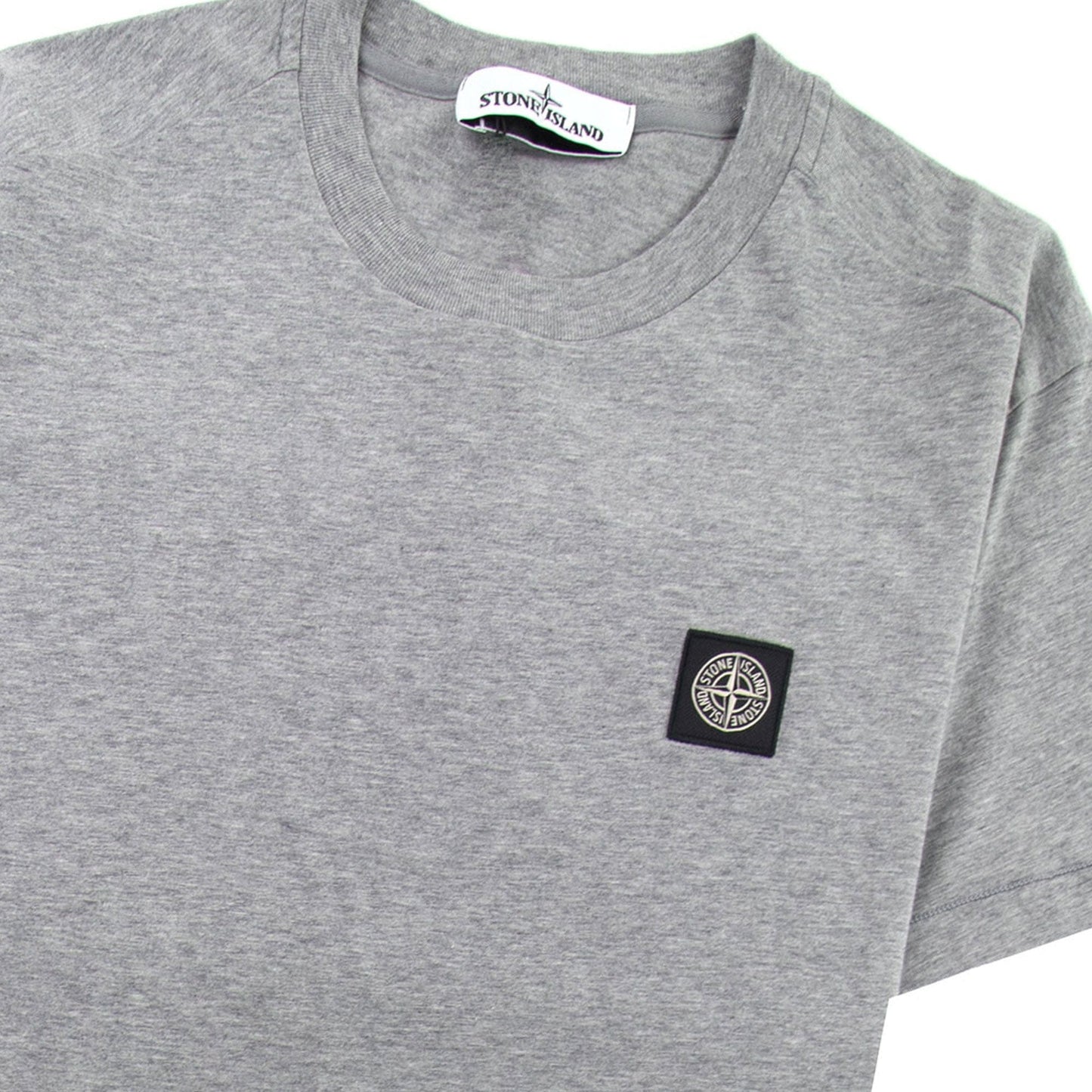 Stone Island 24113 Logo T-shirt Grey V0M64
