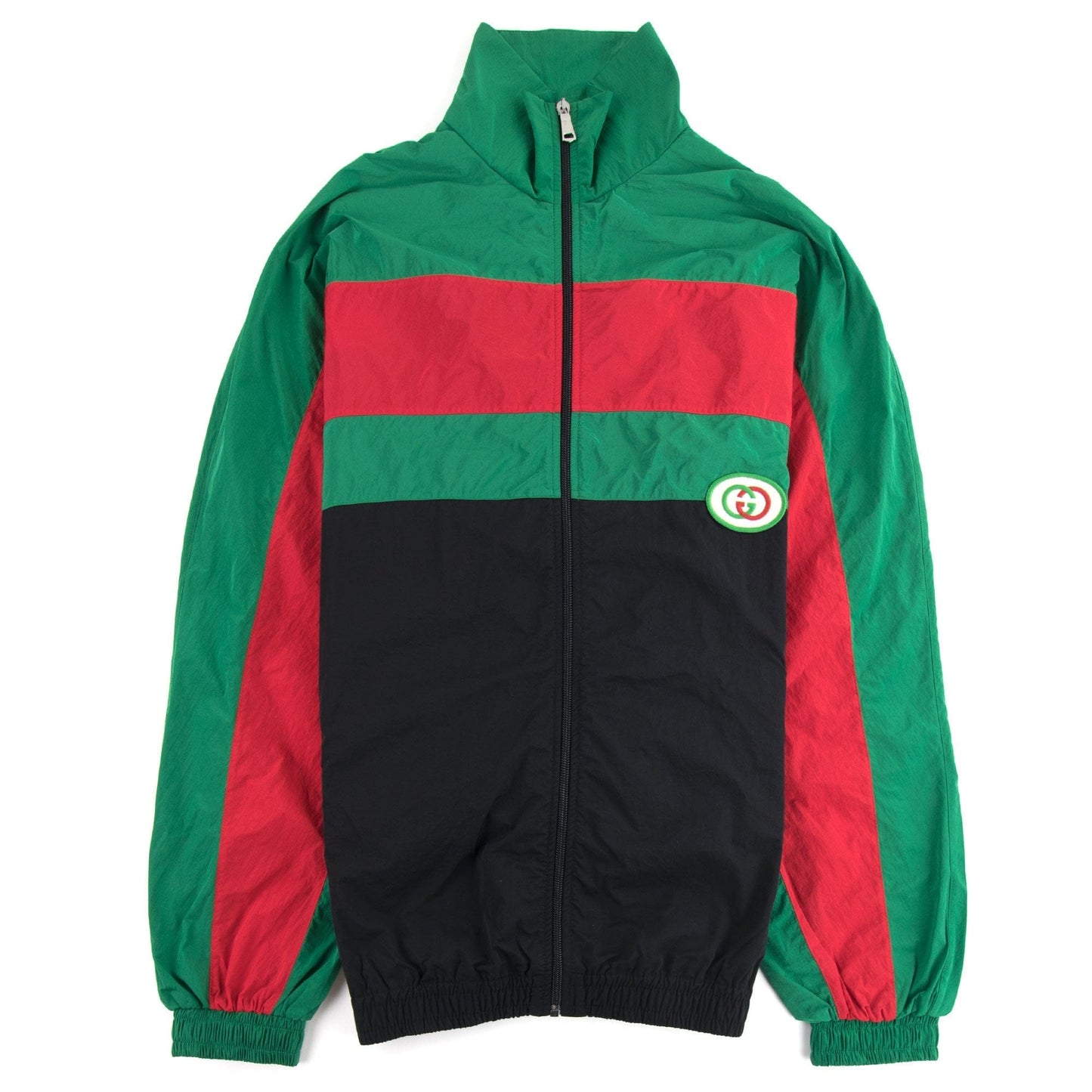 Gucci Oversize Nylon Jacket Black/green