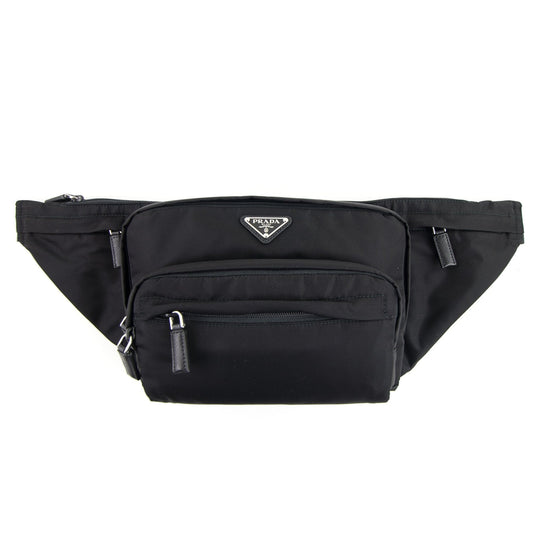 Prada Prada Logo Technical Belt Bag Nero
