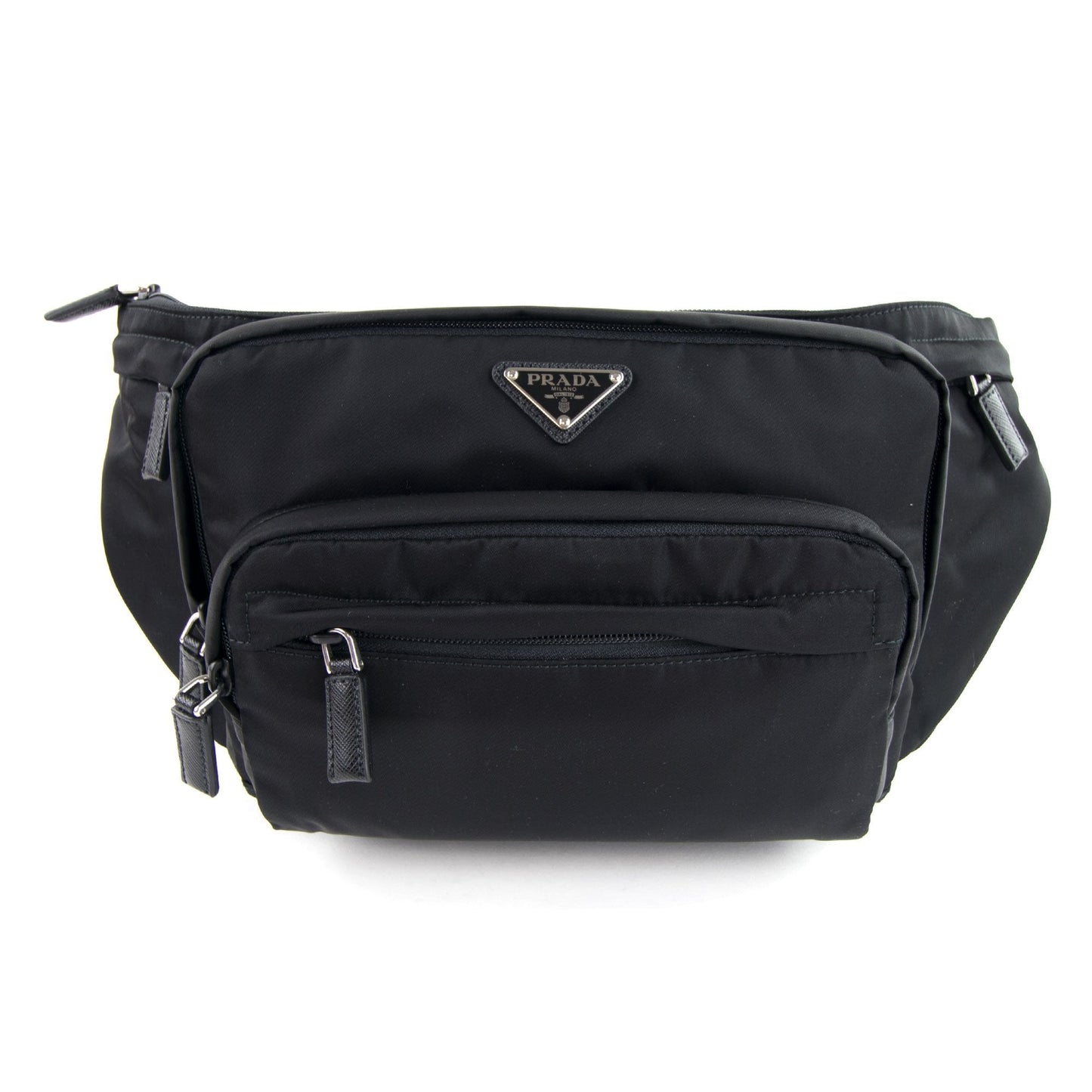 Prada Prada Logo Technical Belt Bag Nero