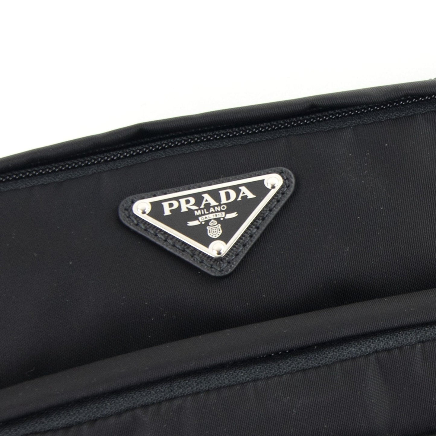 Prada Prada Logo Technical Belt Bag Nero