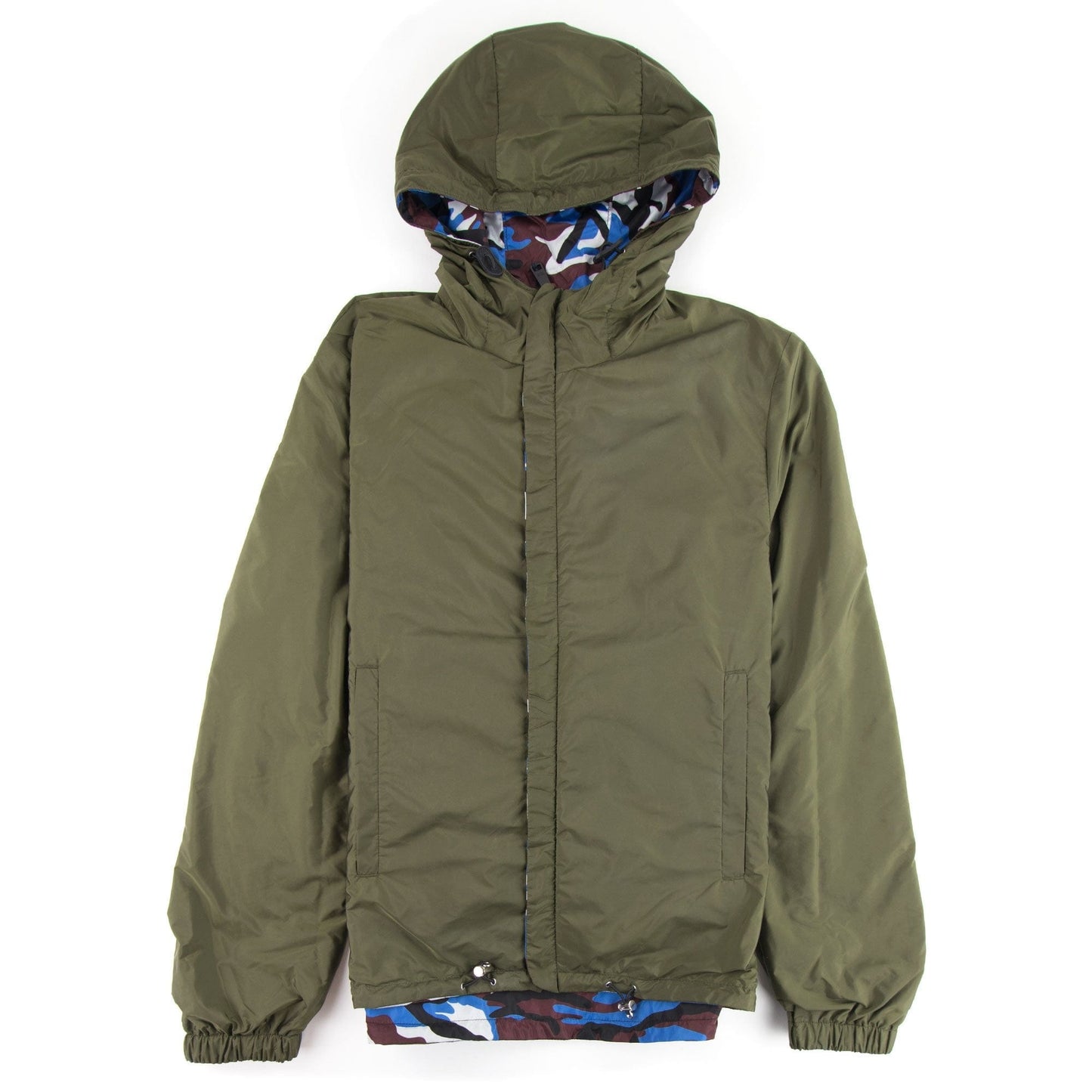 Prada Reversible Camouflage Nylon Jacket Burgundy Camo