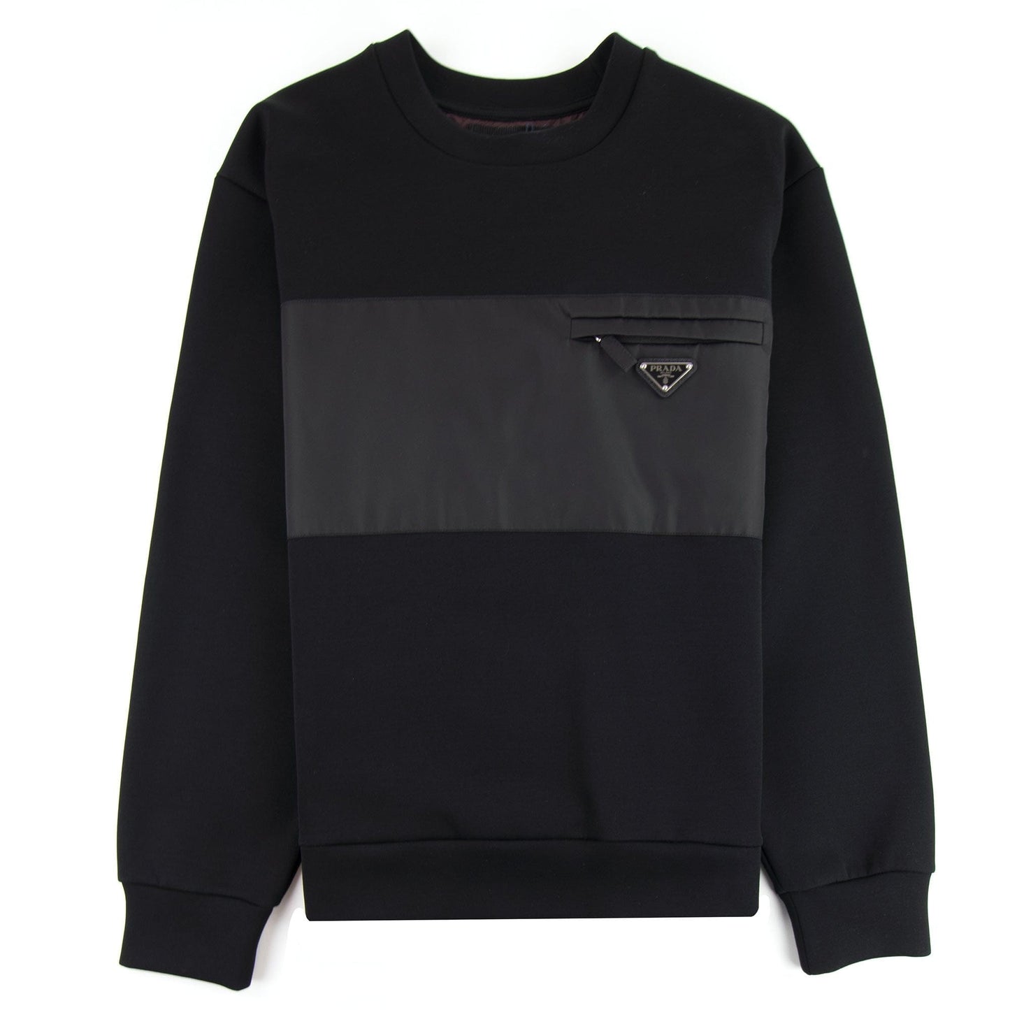 Prada Technical Logo Sweatshirt Black