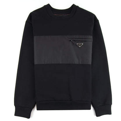 Prada Technical Logo Sweatshirt Black