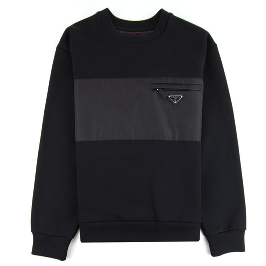 Prada Technical Logo Sweatshirt Black