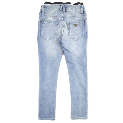 Emporio Armani Jnr J17 Logo Insert Jeans 0942 Mid Blue