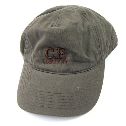 Cp Company Goggle Cap With Embroidered Logo Khaki