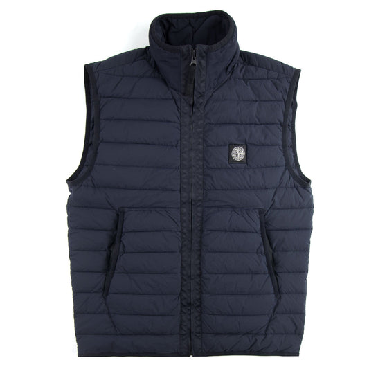 Stone Island G0125 Loom Woven Lightweight Down Gilet Navy V0020