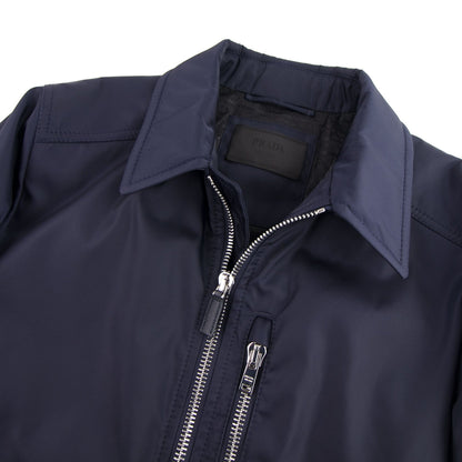 Prada Nylon Gabardine Blouson Coach Jacket Navy