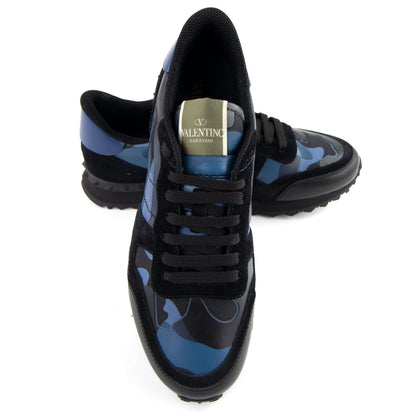 Valentino Camouflage Rockrunner Sneaker Bluette GS5