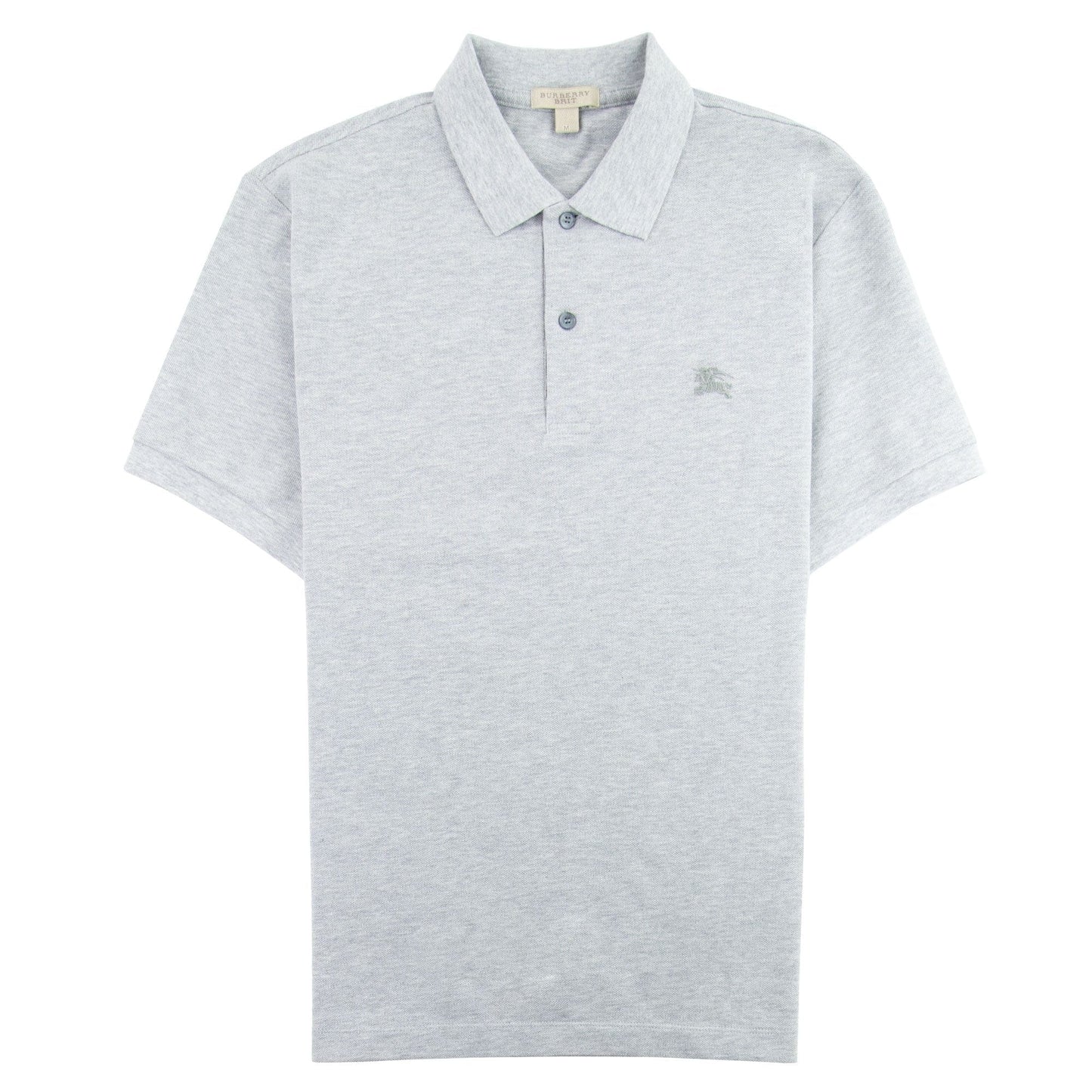 Burberry Oxford Short Sleeve Polo Light Grey