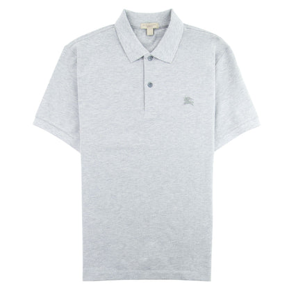 Burberry Oxford Short Sleeve Polo Light Grey