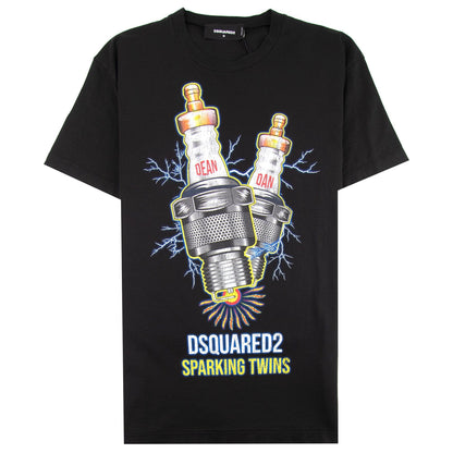 Dsquared2 Sparking Twins T-shirt Black 900