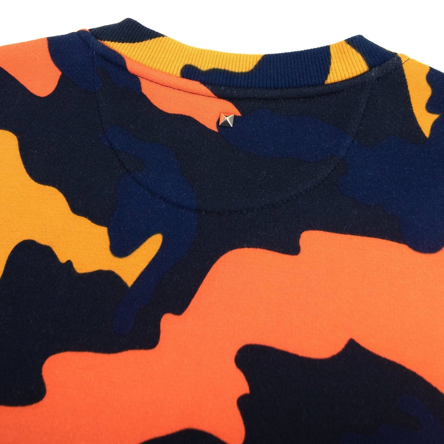 Valentino Camouflage Print Sweater Orange 12z