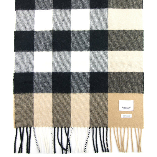 Burberry Half Mega Check Scarf Archive Beige