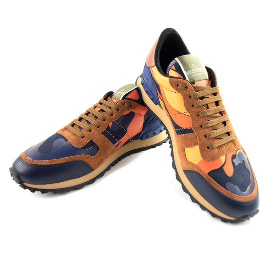 Valentino Camouflage Rockrunner Sneaker Navy LX8