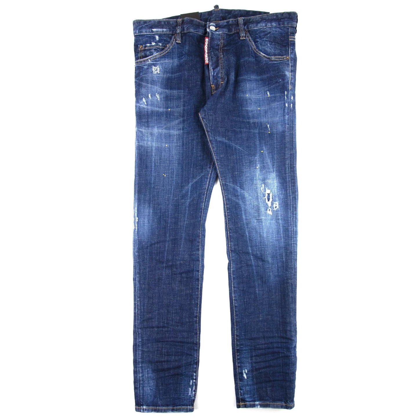 Dsquared2 Yellow Spots Broken Cool Guy Jeans Blue