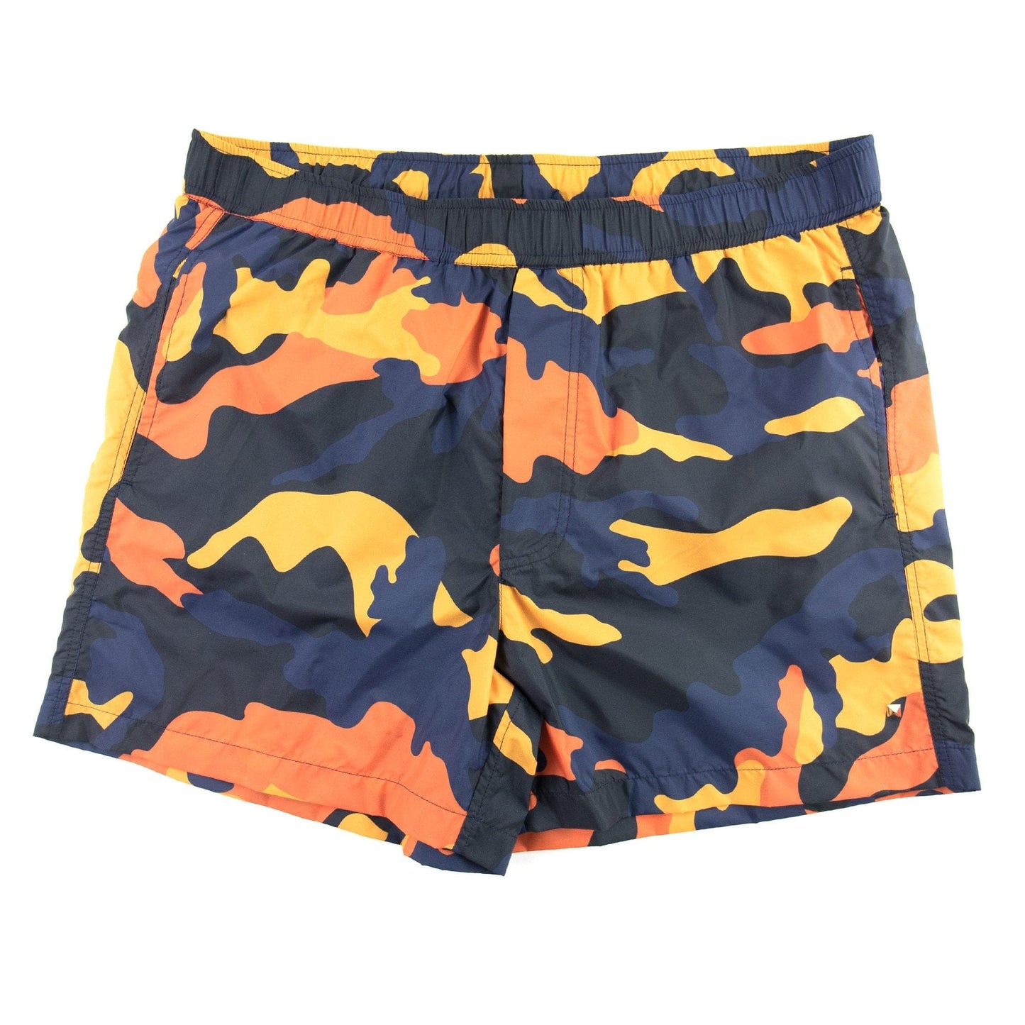 Valentino Camouflage Swimming Shorts Orange Camo
