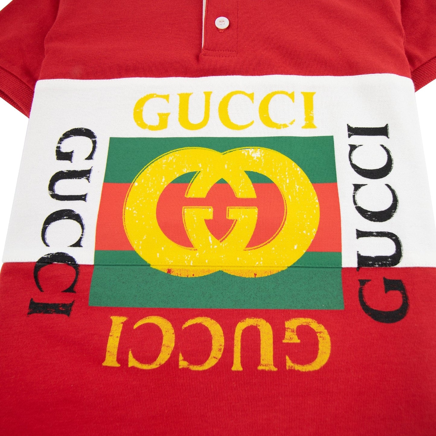Gucci Junior Logo Polo Red