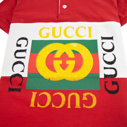 Gucci Junior Logo Polo Red