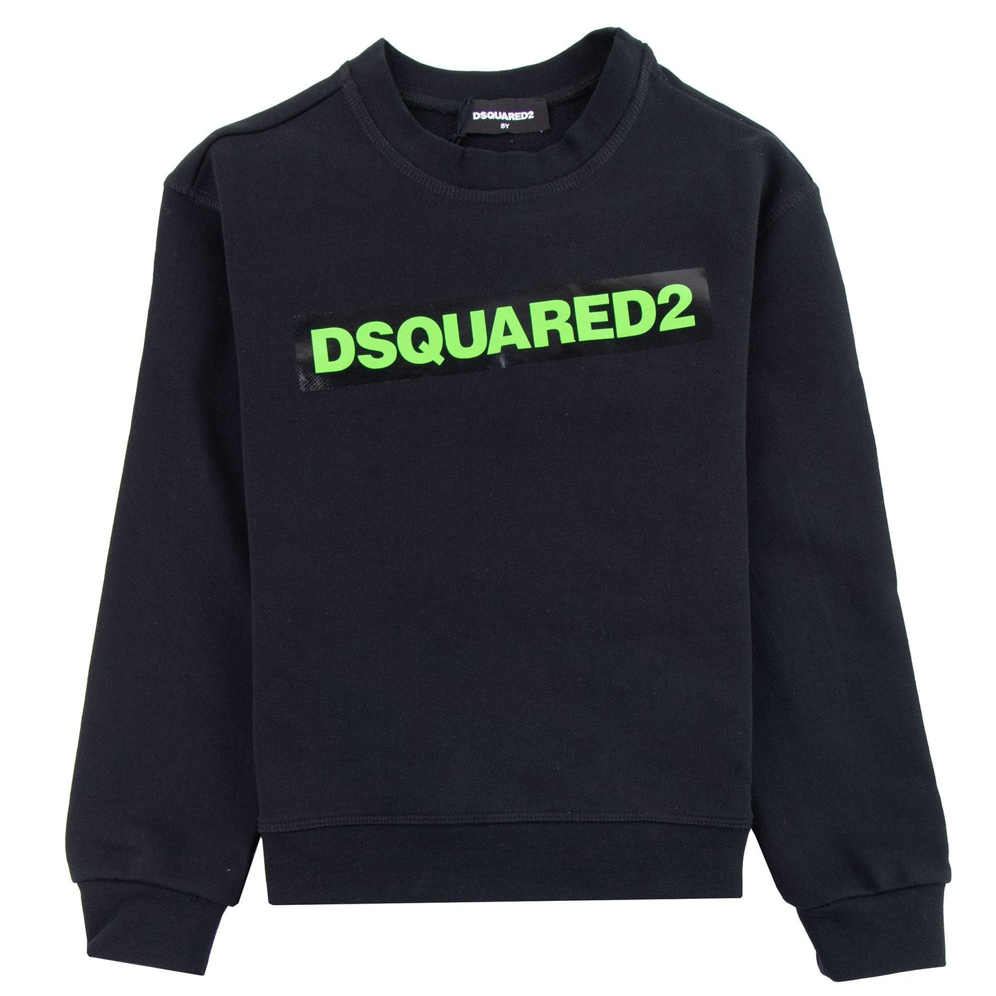 Dsquared2 Kids Neon Box Logo Sweatshirt Black