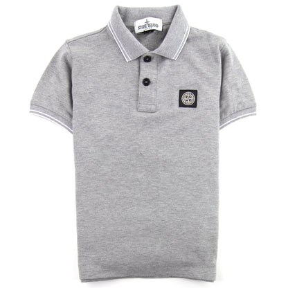 Stone Island Junior Polo S/S Kids Grey/white