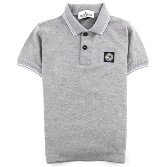 Stone Island Junior Polo S/S Kids Grey/white