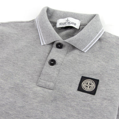 Stone Island Junior Polo S/S Kids Grey/white