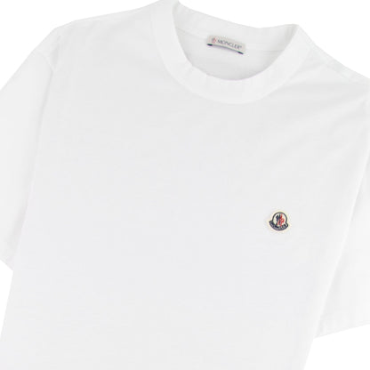 Moncler Maglia Zip Seam T-shirt White 001