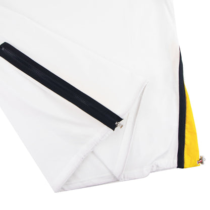 Moncler Maglia Zip Seam T-shirt White 001