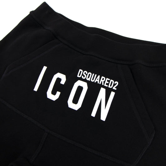 Dsquared2 Icon Sweatpants With Kangaroo Pocket Black