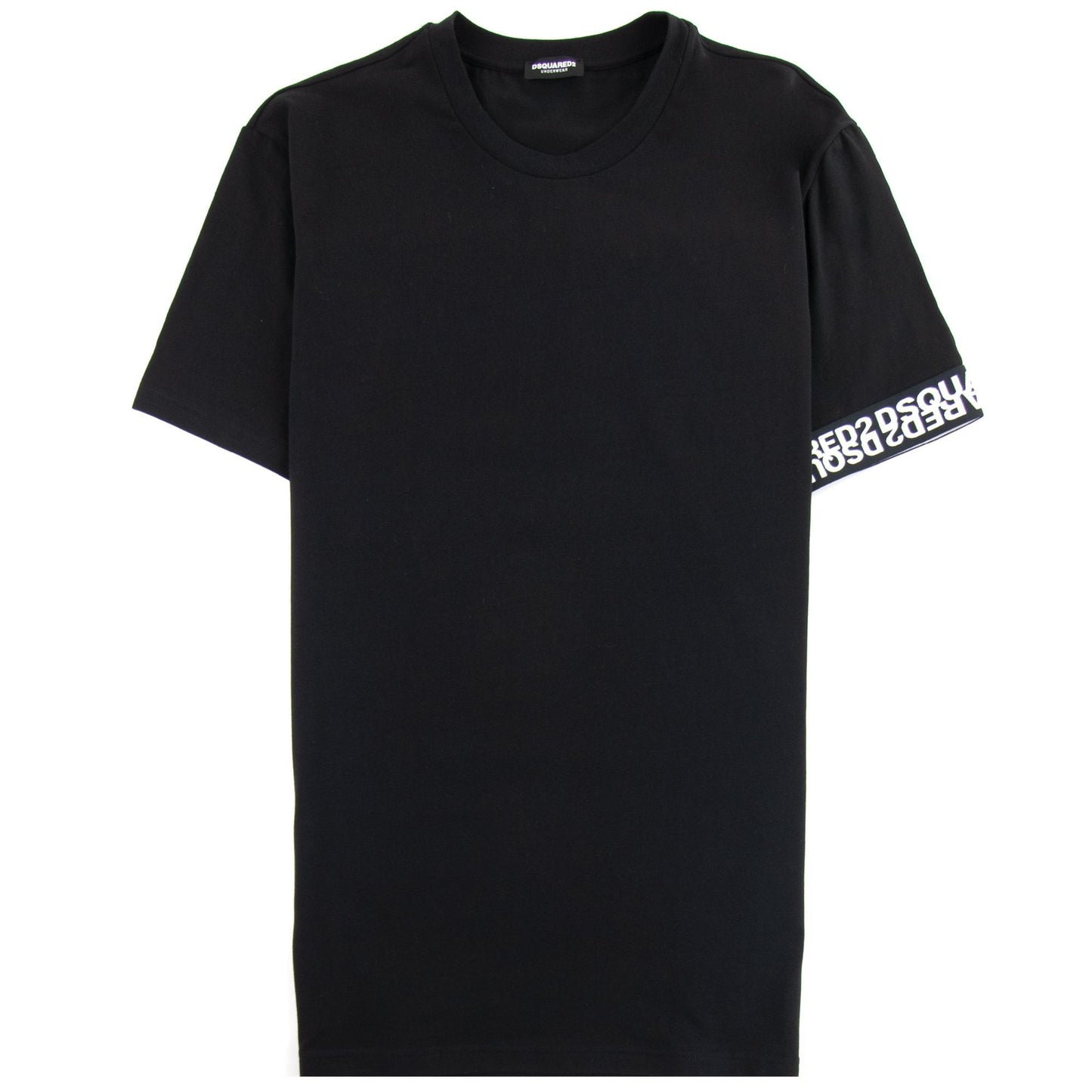 Dsquared2 Cuff Tape Short Sleeve T-shirt Black