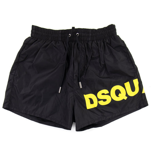 Dsquared2 Swim Shorts Black/yellow