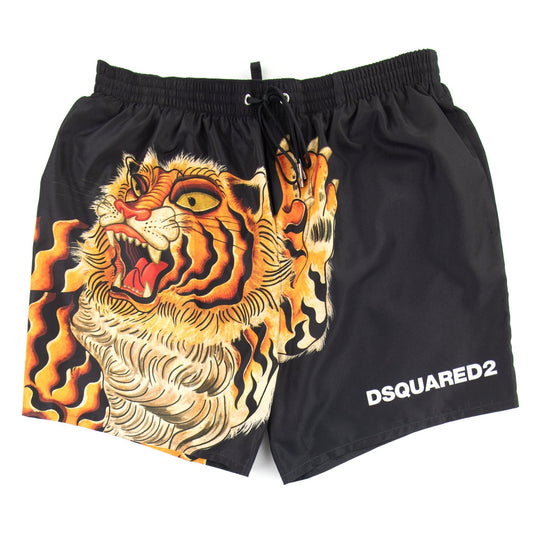 Dsquared2 Tiger Swim Shorts Black