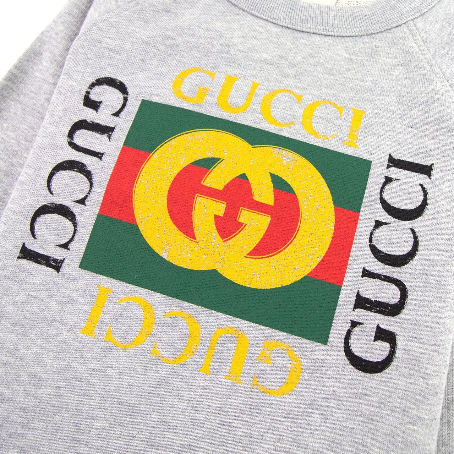 Gucci Junior Gucci Logo Sweatshirt Grey 1676