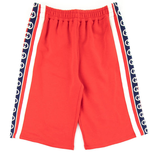 Gucci Junior Interlocking G Shorts Red